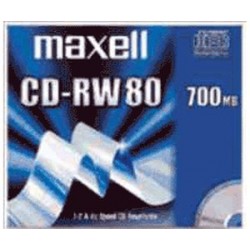 Maxell CD-RW 80 minuti 700MB, 1-4x